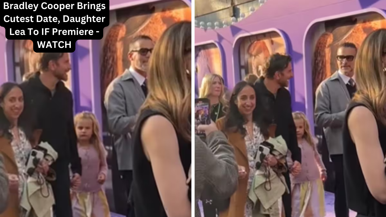 Bradley Cooper Brings Cutest Date, Daughter Lea To IF Premiere - WATCH