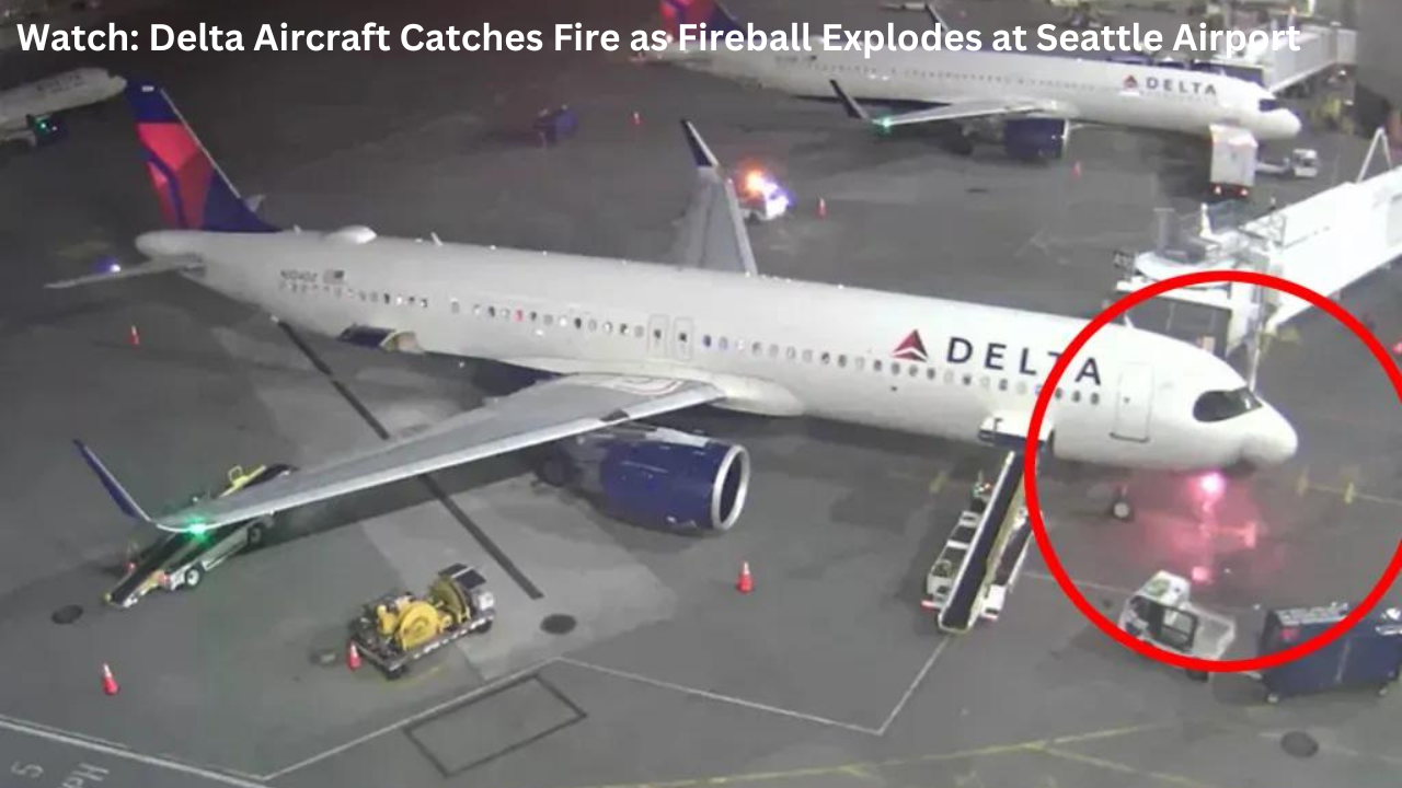 Watch: Delta Aircraft Catches Fire as Fireball Explodes at Seattle Airport