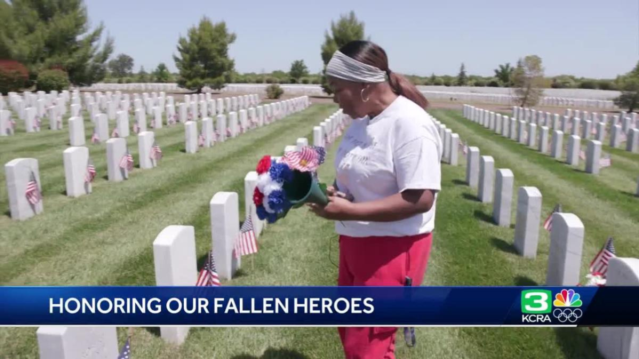 Families Pay Tribute to Military Service Members at Sacramento Valley National Cemetery